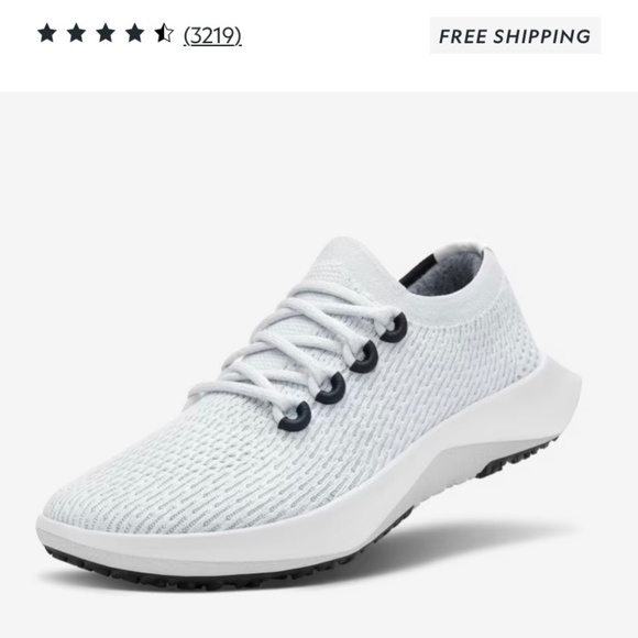 Women's Allbirds Tree Dasher 2 Size 7 - Blizzard - Picture 1 of 2